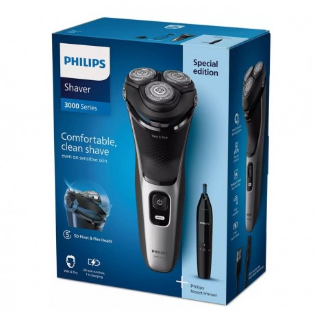 PHILIPS S3143/02 Shaver 3000 Series Ξυριστική Μηχανή PHILIPS S3143/02 Shaver 3000 Series Ξυριστική Μηχανή